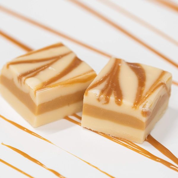 Valley Fudge, Caramel Vanilla Swirl, Fresh Artisan Fudge, Real Butter, Gourmet Candy, Half Pound Package