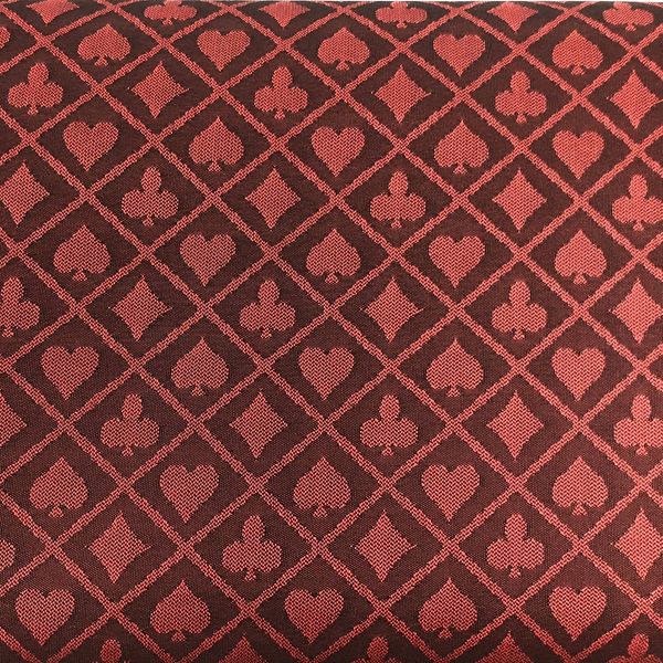 Yuanhe 108X60Inch Section of Two-Tone Suited Poker Table Speed Cloth (red)