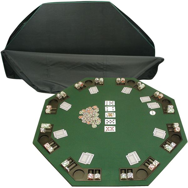 Deluxe Poker & Blackjack Table Top w/Case