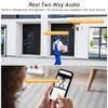 2PCS 4MP Solar Wireless Security Camera WiFi PTZ Dual Lens 2-Way Audio