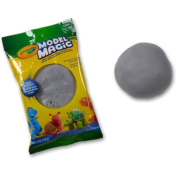 Crayola Model Magic in Gray, Modeling Clay Alternative, 4oz