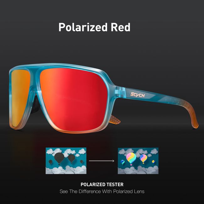 Polarized Cycling Sunglasses for Men Women,UV400 Sports Glasses