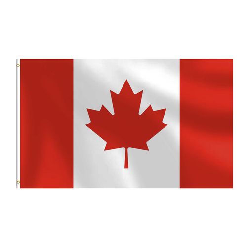 Canadian Flag 3x5 FT Heavy Duty Canada Flag Double Stitched Vivid Color Fade Proof Outdoor Decor With Brass Grommets(Canada)