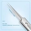 Pimple Remover Tweezers Pointed Curved Sharp Needle Blackhead Zit Acne Tool Set