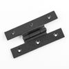 Black Offset H Cabinet Hinge Rust Resistant Wrought Iron Hinge Renovators Supply
