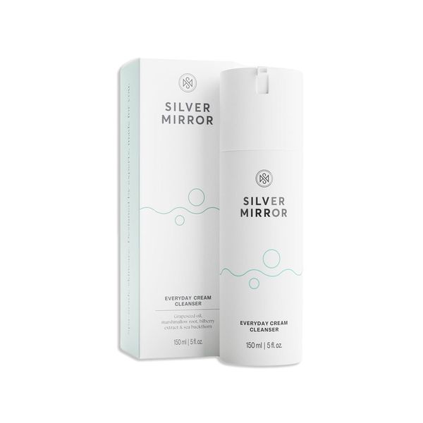 Silver Mirror Everyday Cream Cleanser for All Skin Types, Skincare Solution, 5 fl oz