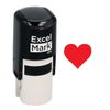Valentine's Day Rubber Stamp - Heart Stamp - Red Ink