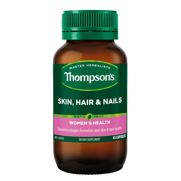 New Thompson's Skin, Hair & Nails 45 Capsules Thompsons Skin Hair Nails HSN