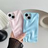Caseative iPhone 14 Case, Water Ripple Pattern Wave, Light Blue, Wireless Charging Compatible