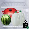SPARES2GO Fridge Shelf Compatible with Logik Refrigerator Freezer (White, Adjustable, Plastic Coated, Extendable Arms)