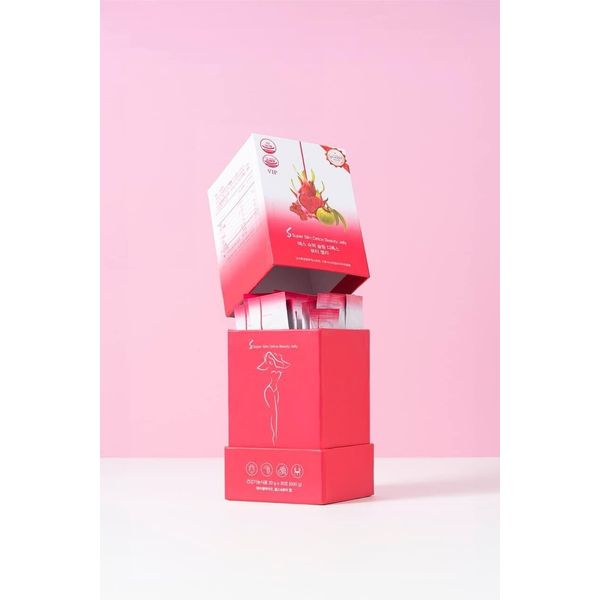 [US Seller - Fast Ship] Slim Beauty Diet Dragon Fruit With Chia Seed Jelly Stick