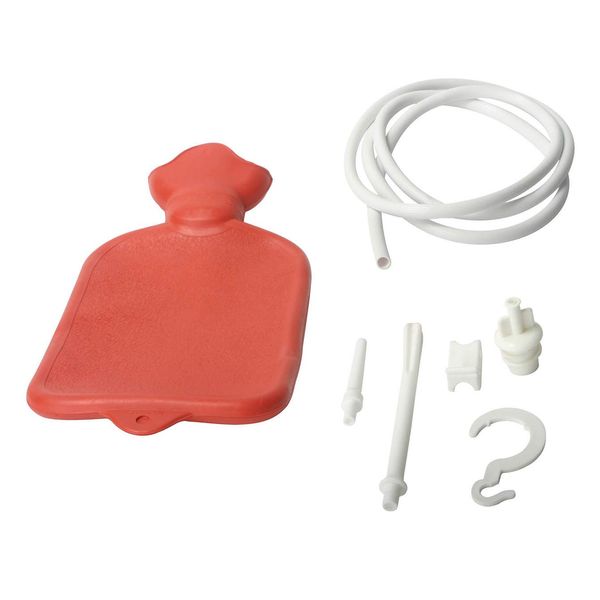 Water Bottle Enema Bag and Douche with 3 Piece Silicone Tip Kit