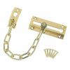 Front Door Restrictor Lock Chain Brass Latch Slide Catch Extra Security Safety, Gold