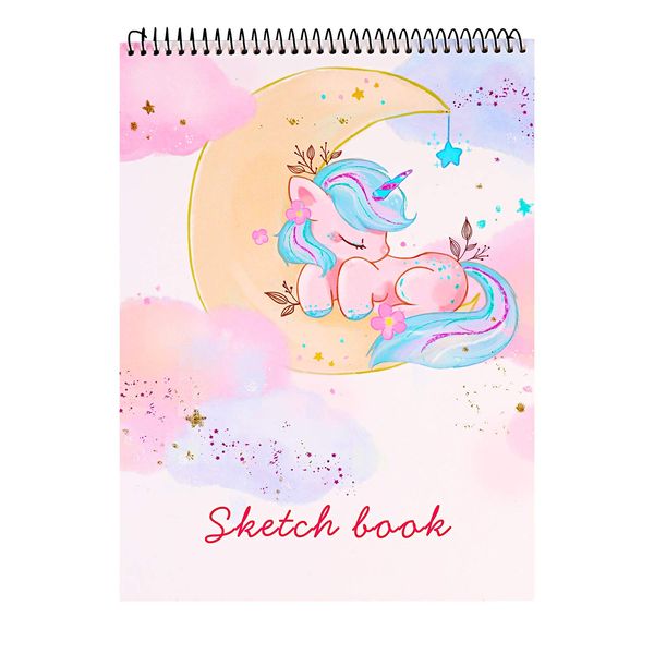 Sketch Book, 100 Pages (50 Sheets), Spiral Bound Artist Sketch Pad, Durable Acid Free Drawing Paper for Drawing, Painting, Sketching or Doodling for Girls