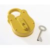FB14 Yellow Type London Fire Brigade Padlock Supplied with 1 Key