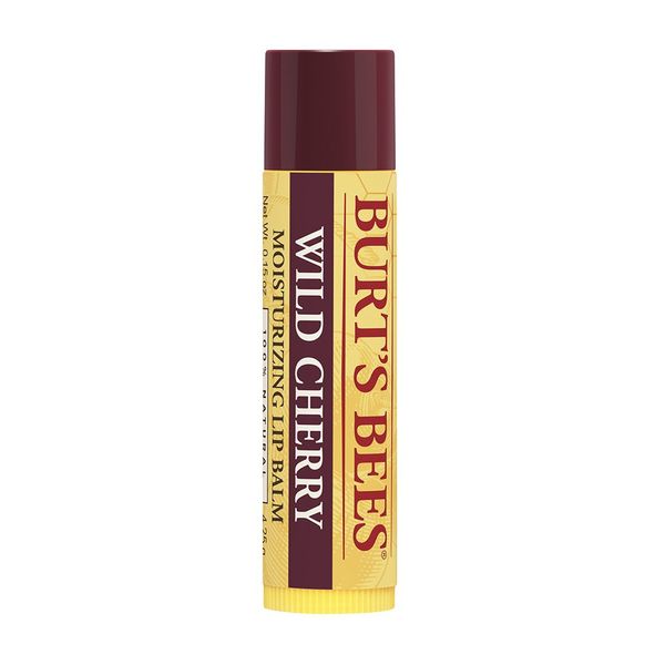 Wild Cherry Moisturizing Lip Balm Burts Bees For Unisex 0.15 oz Lip Balm