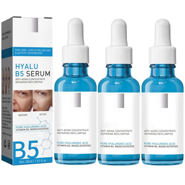 3Pcs 𝟐𝟎𝟐𝟑 𝐍𝐞𝐰 Hyalu B5 Serum,Anti Aging Face Serum,Stock Solution Facial Serum, Jennifer Aniston Anti Aging Serum,in a Bottle Instant Face Tightening for Face Fade Fine Lines and Wrinkles