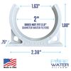 Mounting Bracket for Inline Water Filters (Ice makers, Refrigerators, Undersi...