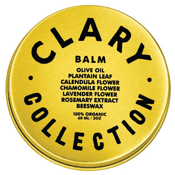 CLARY COLLECTION Multipurpose Olive Balm for Men, Women & Children, Certified Non-Toxic by MADE SAFE®, Natural & Organic, Plant-Based Formula, Hydrates and Softens Dry + Inflamed Skin. Safe For All Ages & Skin Types, 2oz