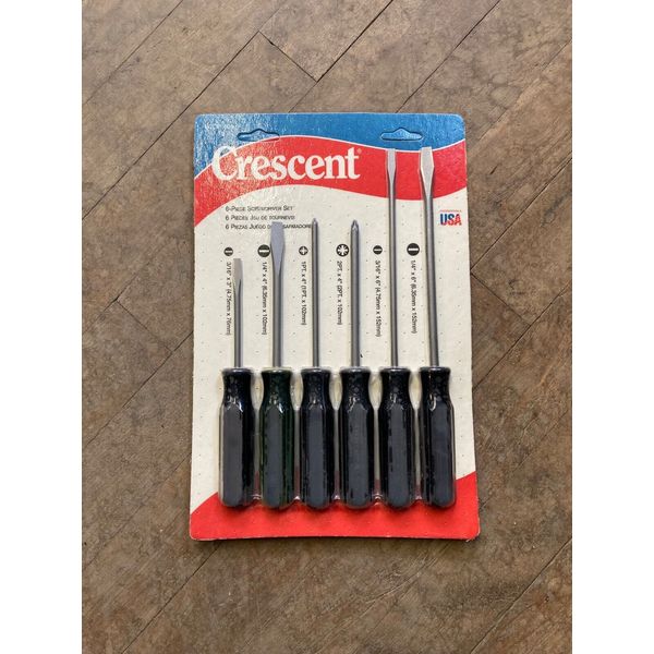 NOS Crescent 6pc Screwdriver Set - Slotted & Pozidriv (LCCP1006)