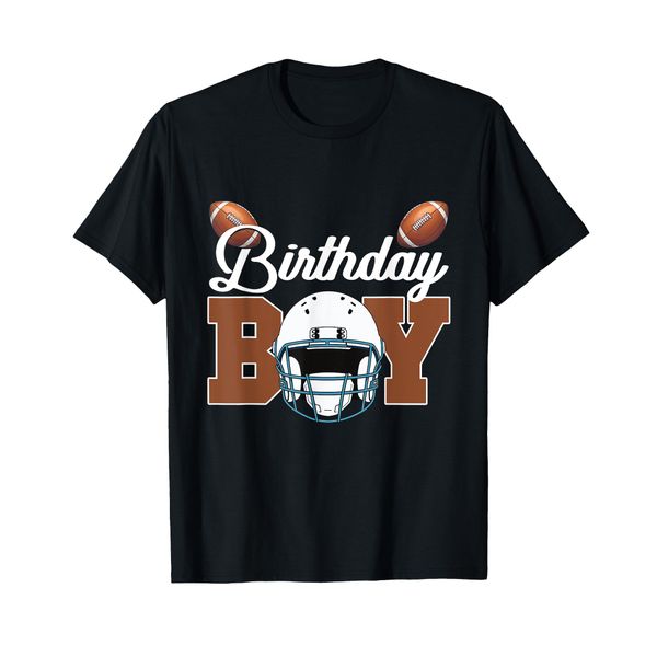 Birthday Boy Kids Football Birthday Party Boys Toddlers T-Shirt