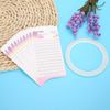 Eyelash Storage Cards, 10 Piece Lash Tile with Sticky Strips for Eyelash Extension, Lash Tray with Double Sided Lash Tape, Accessories for Lashes