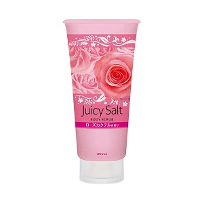 [Utena] Juicy Salt Body Scrub Rose 300g [Cosmetics]