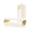 DIANN 10pcs 3 AAA Battery Holder Case Box Cylindrical for LED Flashlight Torch Light White