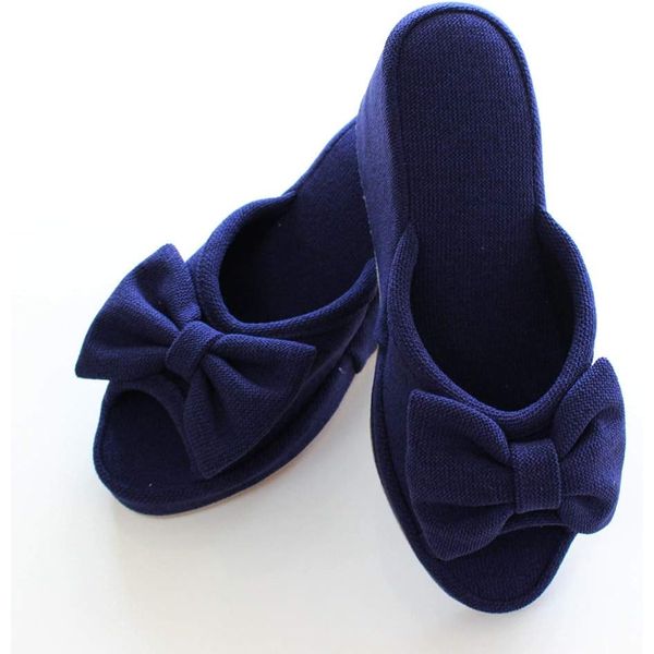 Heel Slippers 8cm Bow Slippers