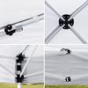 Pop Up Canopy Tent 10 x 10 FT Foldable Waterproof Adjustable Height W/ Bag White