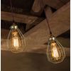 Industrial look LIGHT BULB LAMP GUARD Thin Wire Cage Warehouse Retro SteamPunk