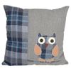 Wise Owl Design Filled Scatter Cushion (43 x 43 cm) - Grey