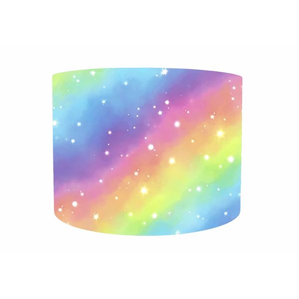 Pastel Galaxy Lampshade For Ceiling Light, Choice of 20cm, 25cm, 30cm, 35cm, 40cm Diameter, Nebula Galaxy Light Shade, Pastel Rainbow Bedroom Accessories For Girls, Pastel Galaxy Light Shade For Kids