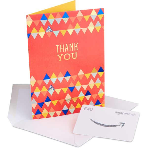 Amazon.co.uk Gift Card - In a Premium Greeting Card - £40 (Thank You)