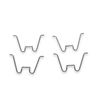 Unity U-6598 Spring Clip for S6 and H1 Light, (Pack of 4) , Silver