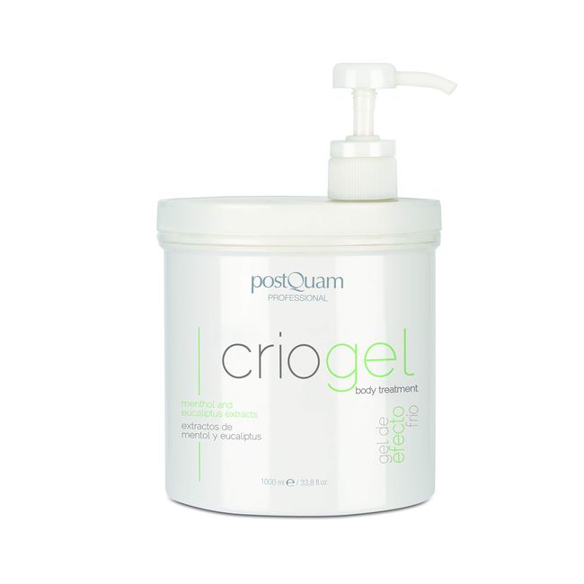 Postquam - Criogel | Anti Cellulite Gel mit Kühleffekt für Müde Beine, Straffendes und Reduzierendes Kühlgel | Für alle Hauttypen geeignet - 1000 ml