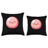 Sakura Mochi Smiling Kawaii Throw Pillow