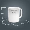 Black Raven Design - BV | Initials, Ceramic Mug, 11fl oz