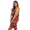 V.H.O. Funky Hawaii Sarong Pareo Cover-Up One Size Unisex Cherry Blossom Parrot Leaves Multiple Colours, red