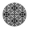 Grid Paper White and Black Geometric Cross Pattern Art PopSockets Standard PopGrip