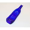 UpCycled Melted Cobalt Blue Wine Bottle Shallow Snack Serving Dish Bowl