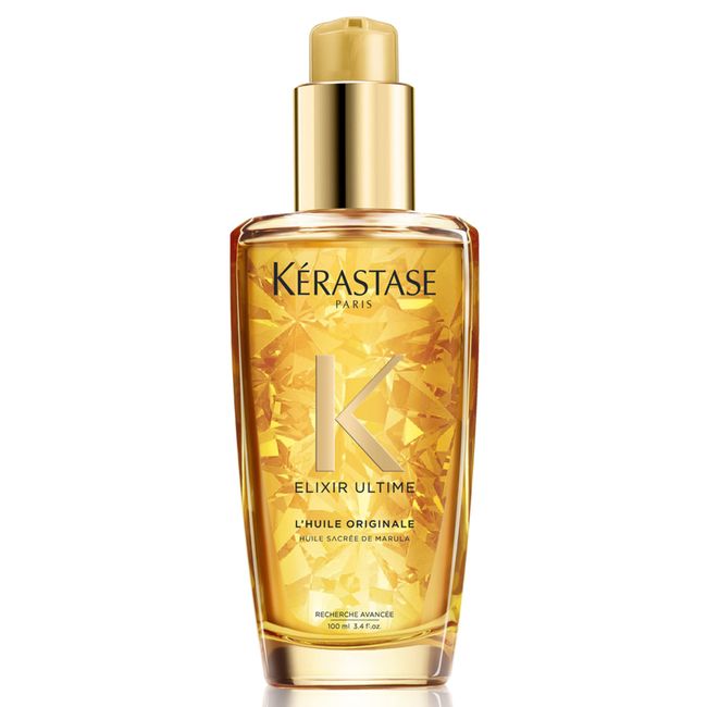 Kérastase Elixir Ultime, Hair Oil Long-lasting Radiance Conditioning Treatment, For Dull Hair, With five precious Oils, L'Huile Originale, 100ml