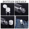 BENECREAT 24 Pieces 1.7 fl oz (50 ml), Small Divided Bottle, One-Touch Travel Bottle, White Cap, Plastic Container, Empty Bottle, Refill Bottle, Shampoo, Cream, Cosmetics, Storage, Travel Supplies