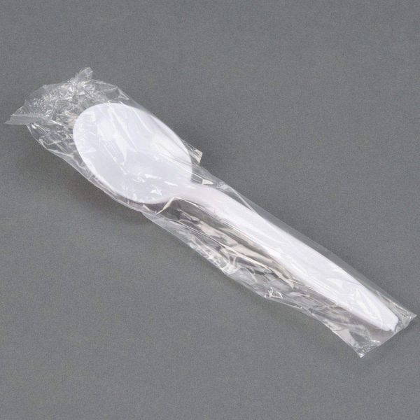 Individually Wrapped Heavy Weight Utensil (200, White Soup Spoon)