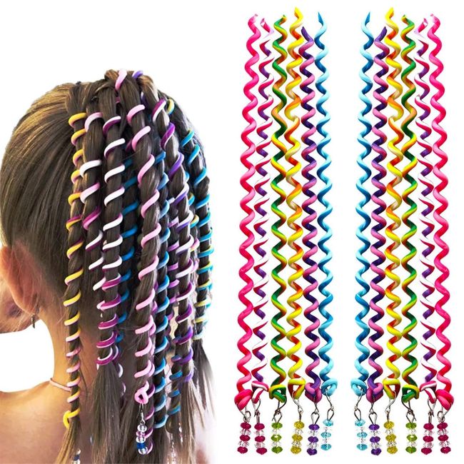 LUKIUP 12 Stück Haarschmuck Mädchen, haarreifen mädchen set, Bunte Haar Torsion Haarschmuck mit Strass Haar DIY Haar Styling Zubehör für party Geburtstag Hochzeit für Mädchen Frauen