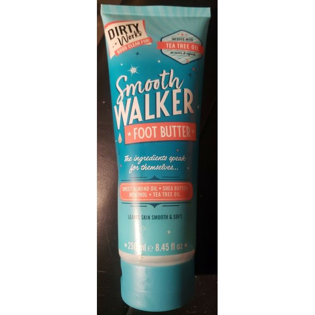 DIRTY WORKS Smooth Walker Teas Tree Oil Foot Butter 8.45 OZ./250 ML.