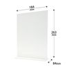 CREW'S CR43501 Sign Holder, B5 Vertical, For Both Sides T Shape