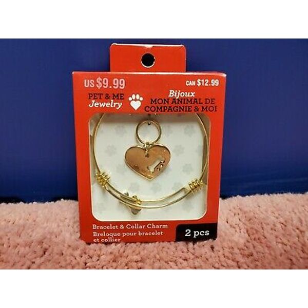 Horizon Group Pet And Me Jewelry Bracelet & Charm Set 2 Piece Set NIB