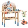 Robud Tool Bench for Kids Toy Play Large Workbench Wooden Tool Bench Workbench