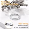 Mens Thumb Rings Silver Band Adjustable Sterling Silver Rings